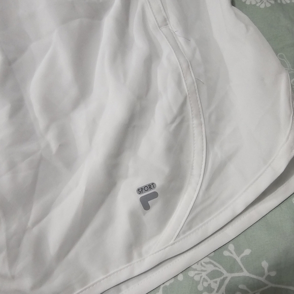 Fila White Athletic Shorts Plus Size Xxl - Picture 4 of 10